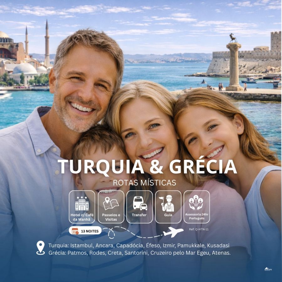 TURQUIA E GRÉCIA - ROTAS MÍTICAS (Q-HTN-11)